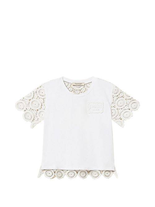 T-shirt bambina Twinset bianca a manica corta TWINSET Kids | 261GB203300526